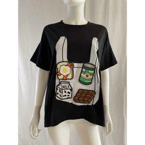 Zara Trafaluc Women's T-Shirt Short Sleeves Crew Neck Black Size S